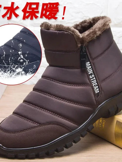 Bottes de neige imperméables à la cheville pour l'hiver