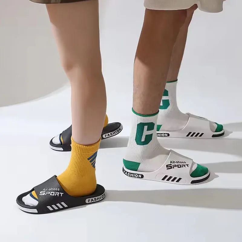 Men's Thick Sole Non-slip Beach Flip Flops Slippers