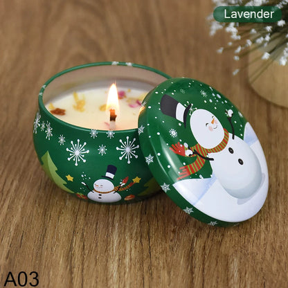 snowman candle
