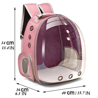 Transparenter Capsule Bubble Pet Carrier-Rucksack