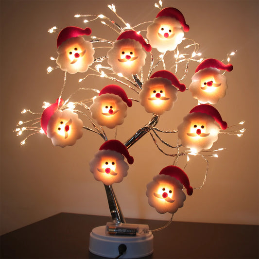 Guirlande lumineuse de Noël Père Noël 10 LED