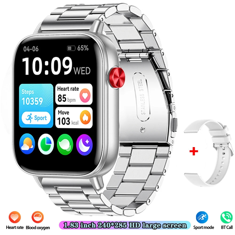 Unisex HD Touch Screen Sports Fitness Tracker Bluetooth Call Smartwatches