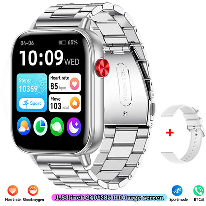 Unisex HD Touch Screen Sports Fitness Tracker Bluetooth Call Smartwatches