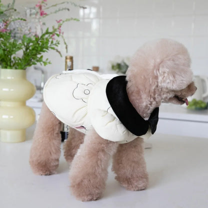 Warm Plush Lapel Coat for pets