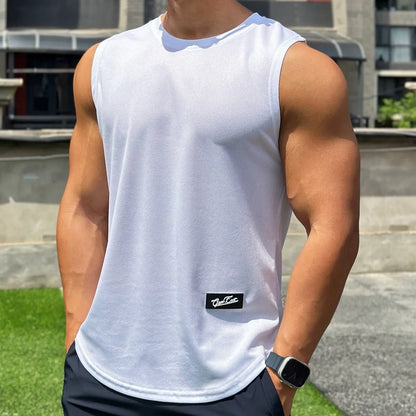 Atmungsaktives Mesh-Fitness-Tanktop für Herren