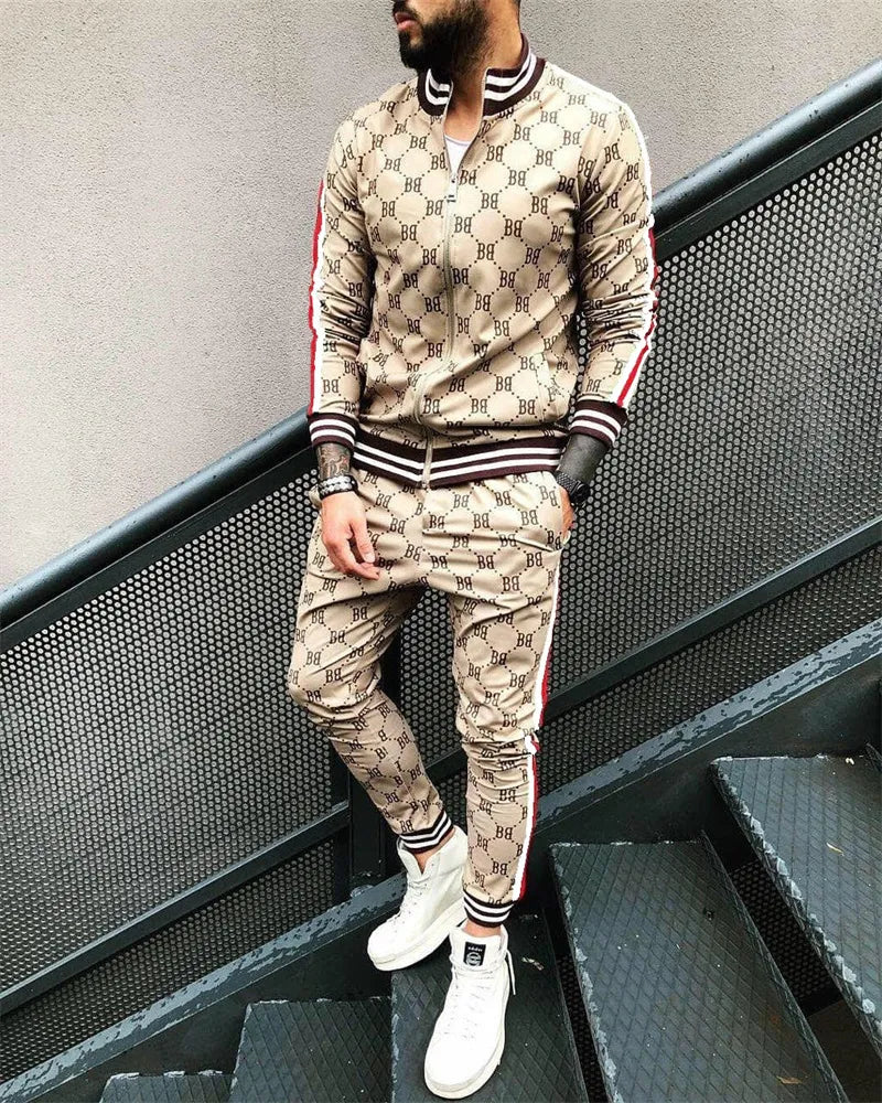 3D Printing Men's Zipper Tracksuit