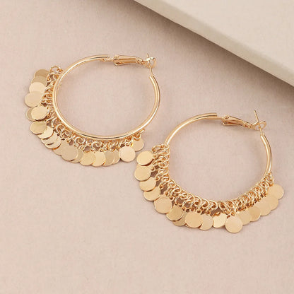 Geometric Round Women's Earrings