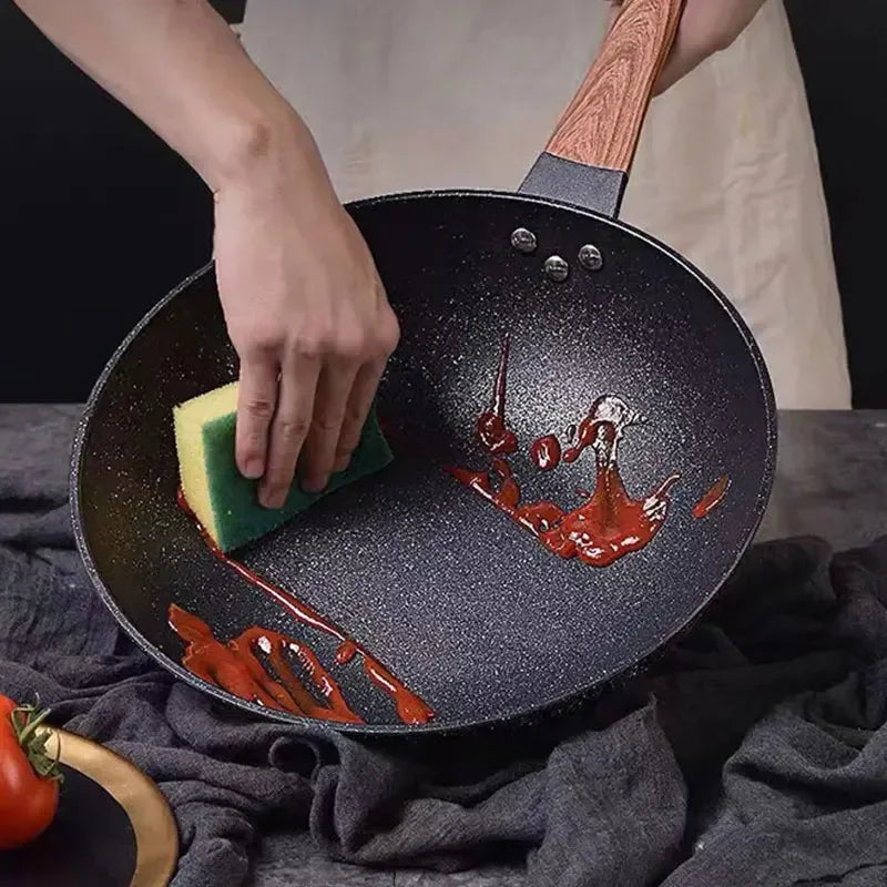 Non-stick Gas Stove Wok Frying Pan