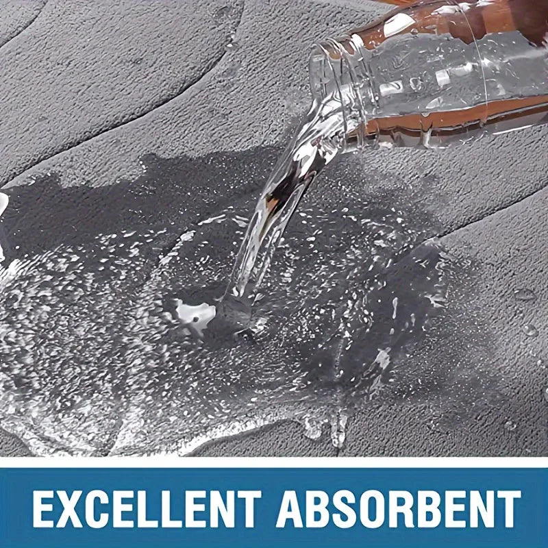 Rose Themed Anti Skid Bathroom Mat