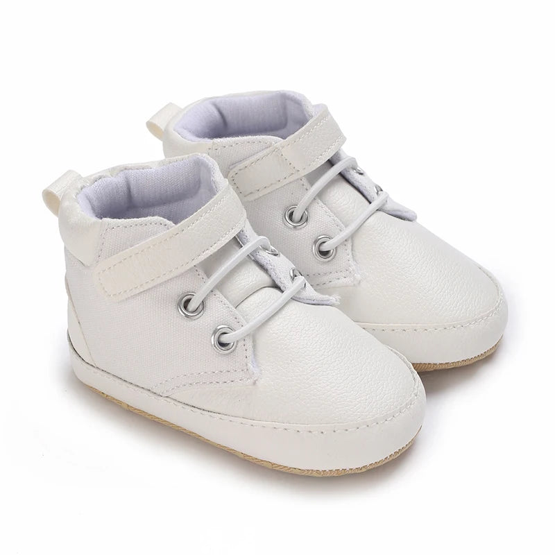 Mehrfarbige Baby-Sneaker aus PU-Leder mit weicher Sohle