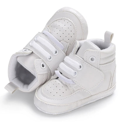 Mehrfarbige Baby-Sneaker aus PU-Leder mit weicher Sohle