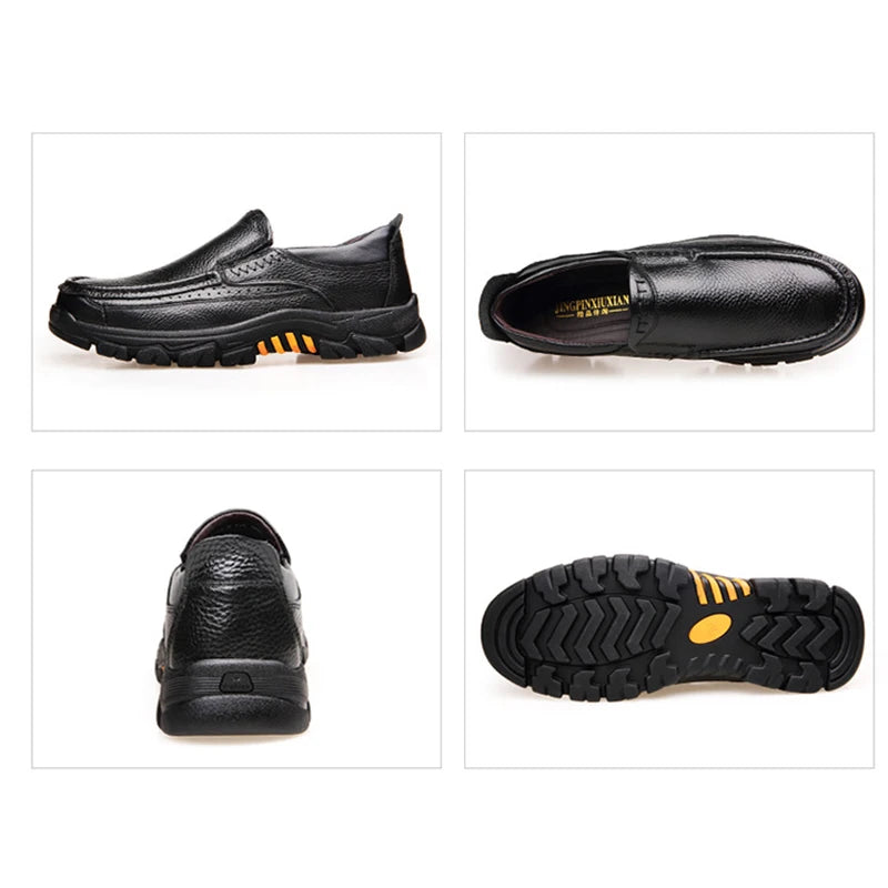 High-Quality Genuine Cowhide Leather Loafers