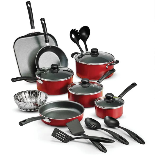 18-Piece Nonstick Enamel Cookware Set