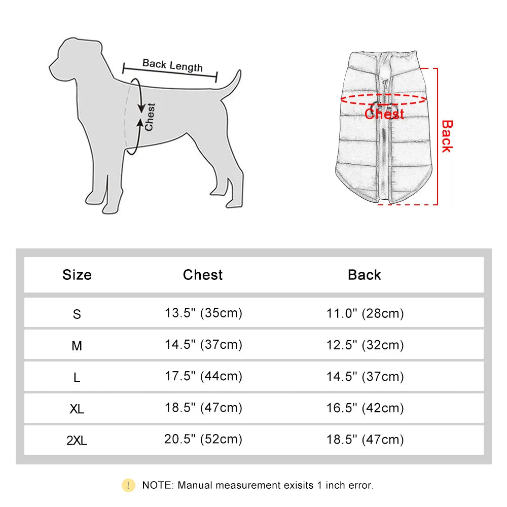 Warm Jacket For Small Medium Dogs - Pets Outfit