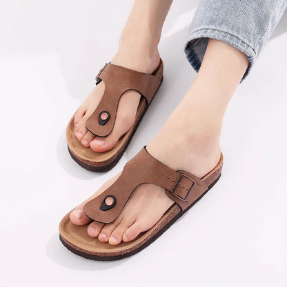 Men's Non-slip Open-toe Leather Soft Bottom Sandals