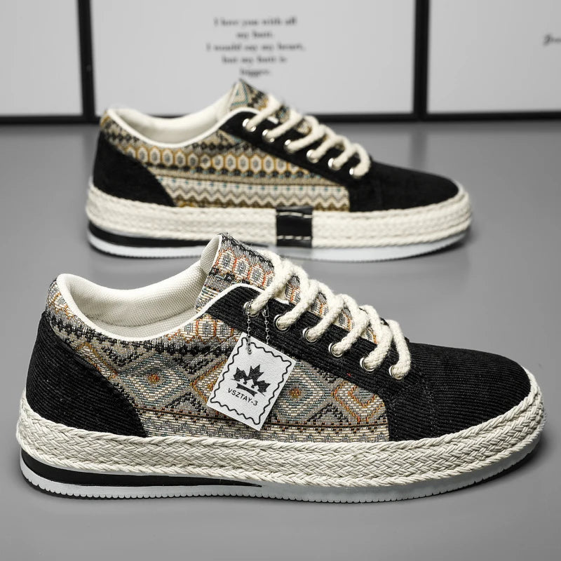 Breathable Men's Canvas Footwear