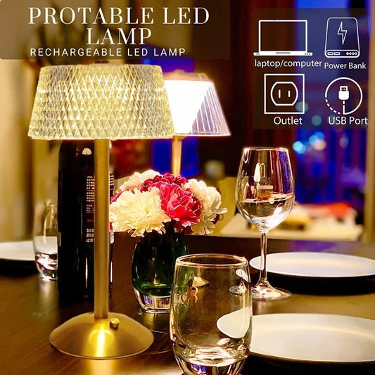 Lampe de table LED à gradation tactile