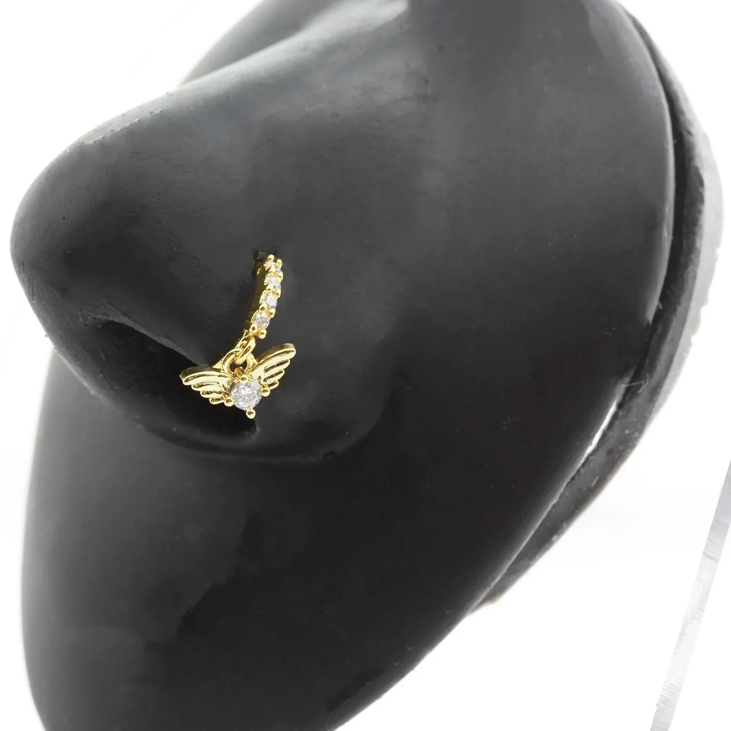 Anneaux de nez pendants en forme de cœur pour femmes