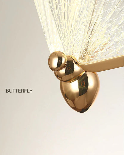 Lustre suspendu à LED papillon nordique
