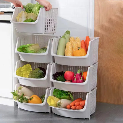 Multi-Layer Floor-Standing Kitchen Vegetable Storage Rack