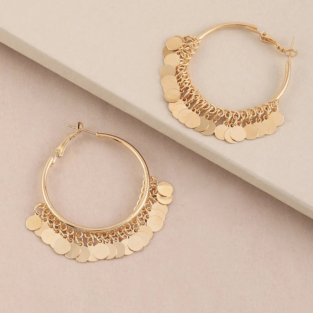Geometric Round Women's Earrings