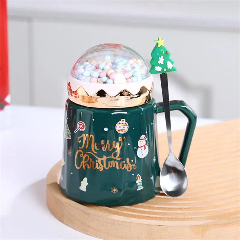 Christmas Tree Santa Claus Ceramic Mug