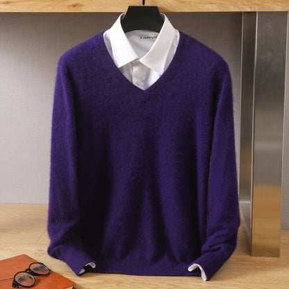 High-Quality Mink Wool Men's Sweater