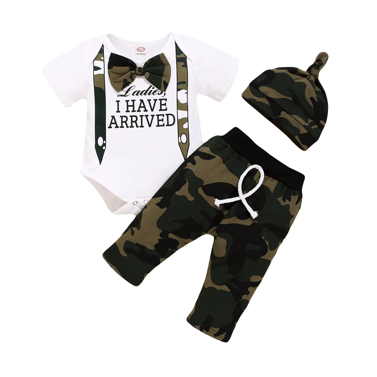 Stylish Newborn Camouflage Outfit