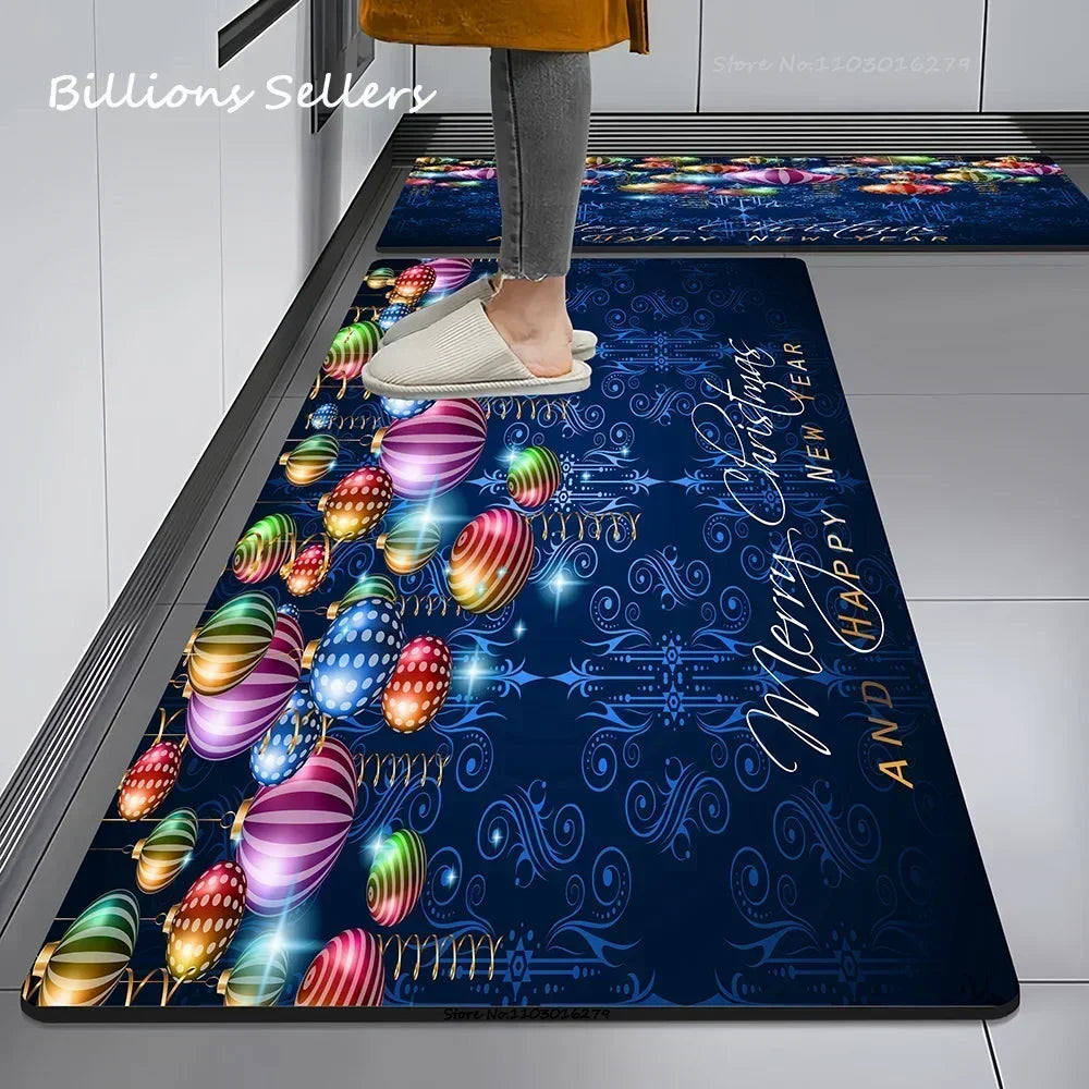 Christmas Themed Anti-Slip Kitchen & Home Floor Mats