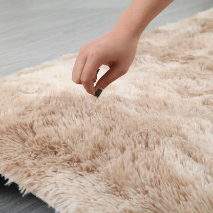 Fluffy Thick Tie Dye Bedroom Rugs