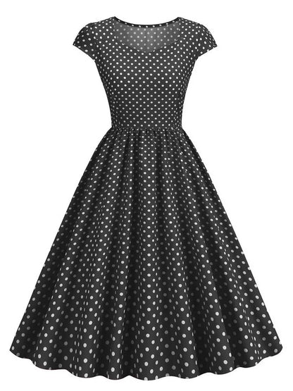 Summer Sleeveless Dot Print Dress