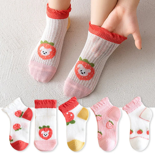 Weiche und atmungsaktive Babysocken, 5 Paar