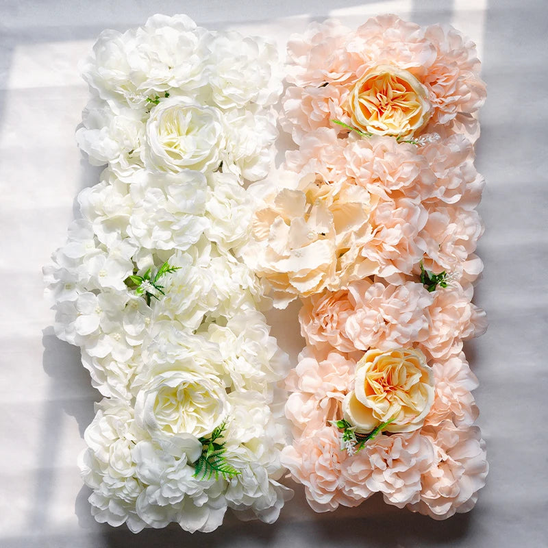 Décoration élégante pour mur et arche de fleurs en soie