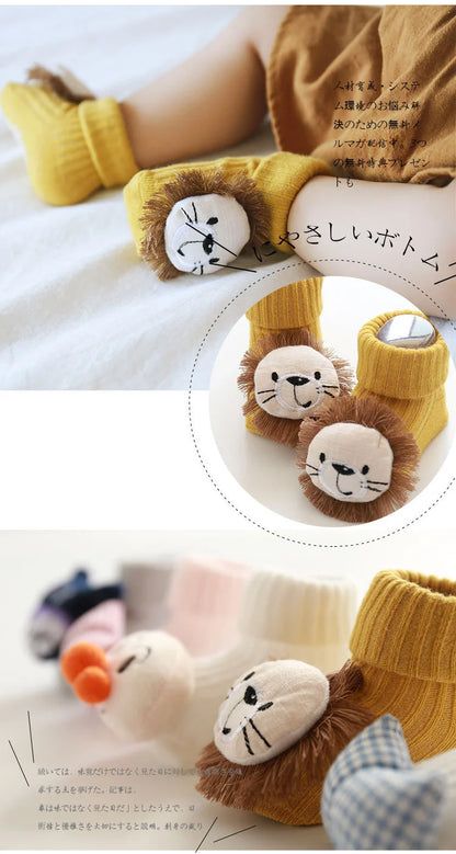 Rutschfeste Babysocken für Neugeborene im Frühling und Herbst