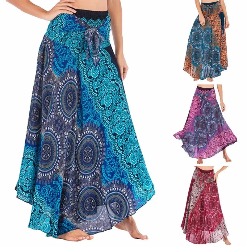 Boho Long Summer Maxi Skirt