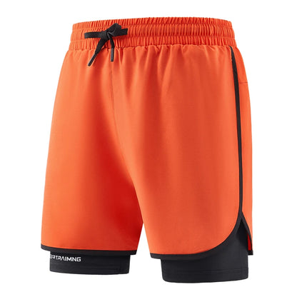 2 in 1 Summer Quick-Dry Men's Sports Shorts