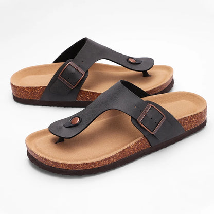 Men's Non-slip Open-toe Leather Soft Bottom Sandals