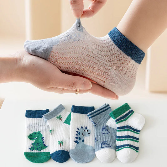 Chaussettes pour bébé douces et respirantes, 5 paires