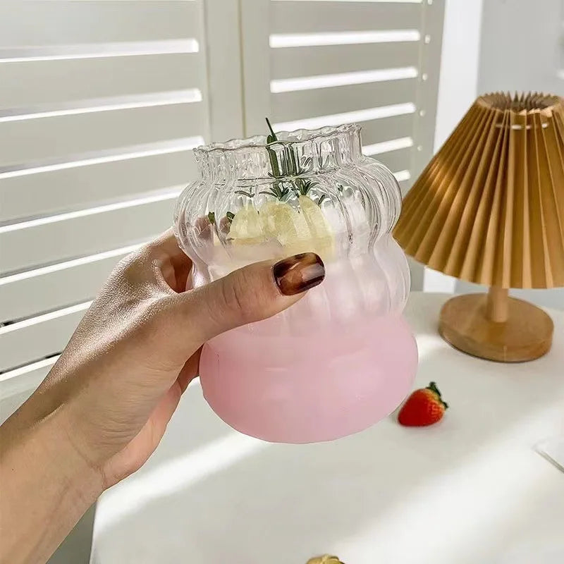 Minimalist Clear Glass Drinking Cup