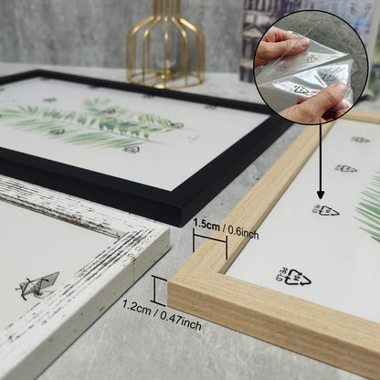 Cadre photo mural en bois