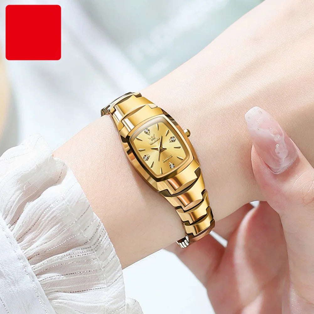 Waterproof Steel Strap Couple Watch Set