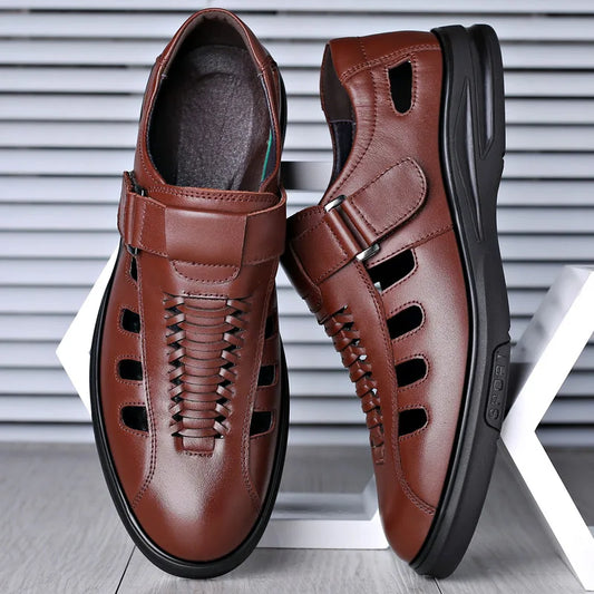 Cozy & Breathable Men's Leather Sandals