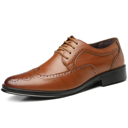 Classic Italian Leather Oxford Dress Shoes