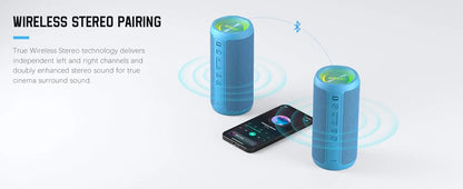 Enceinte Bluetooth sans fil avec lumières RVB étanches IPX7