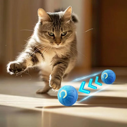 Smart Rolling Ball Toy For Pet Cat - Automatic Bouncing Ball For Kittens