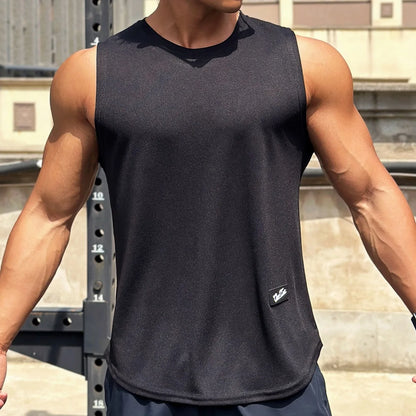 Atmungsaktives Mesh-Fitness-Tanktop für Herren