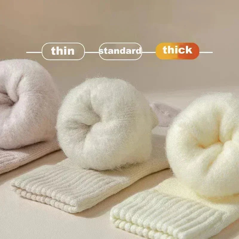 3 Pairs of Thick Plush Women’s Socks