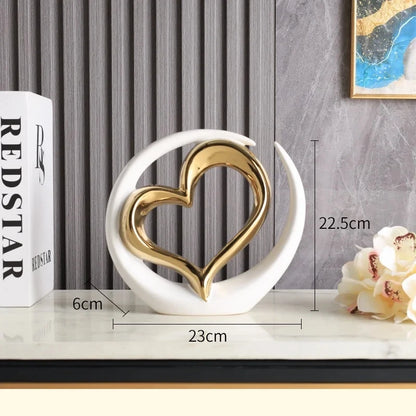 Décor double cœur pour le salon