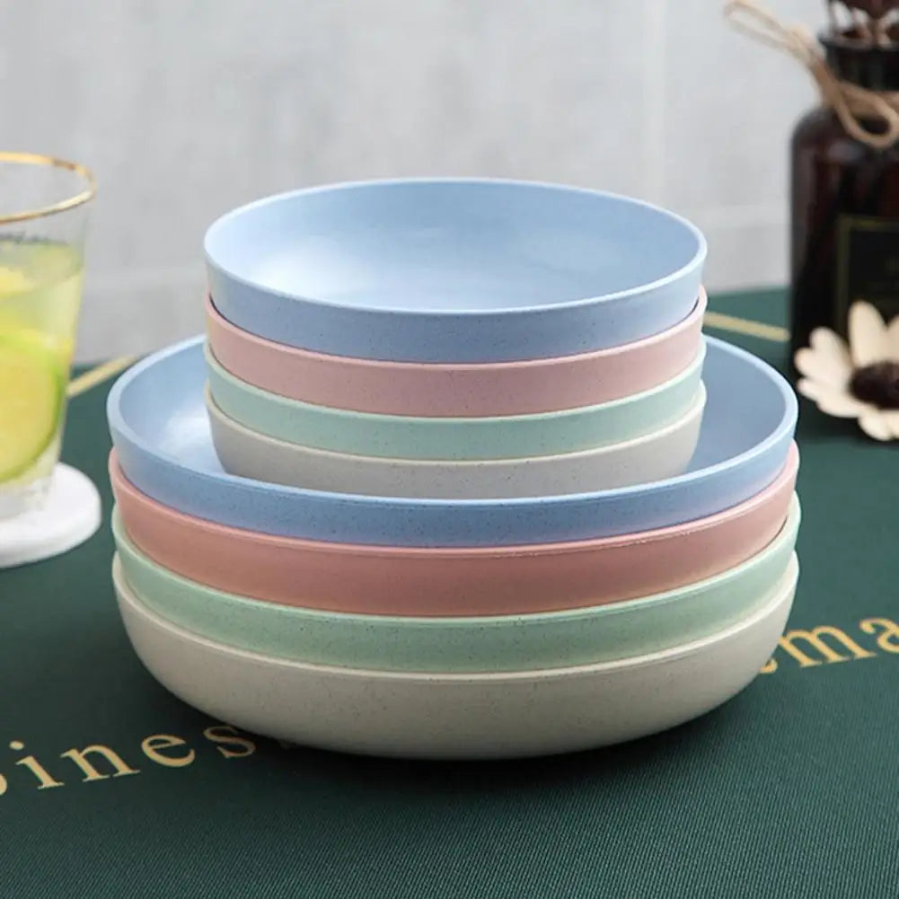 Assiette à poisson ovale en paille de blé durable