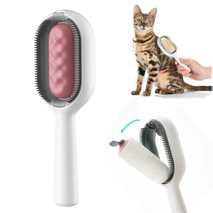 Peigne de toilettage pour épilateur de poils de chat double face